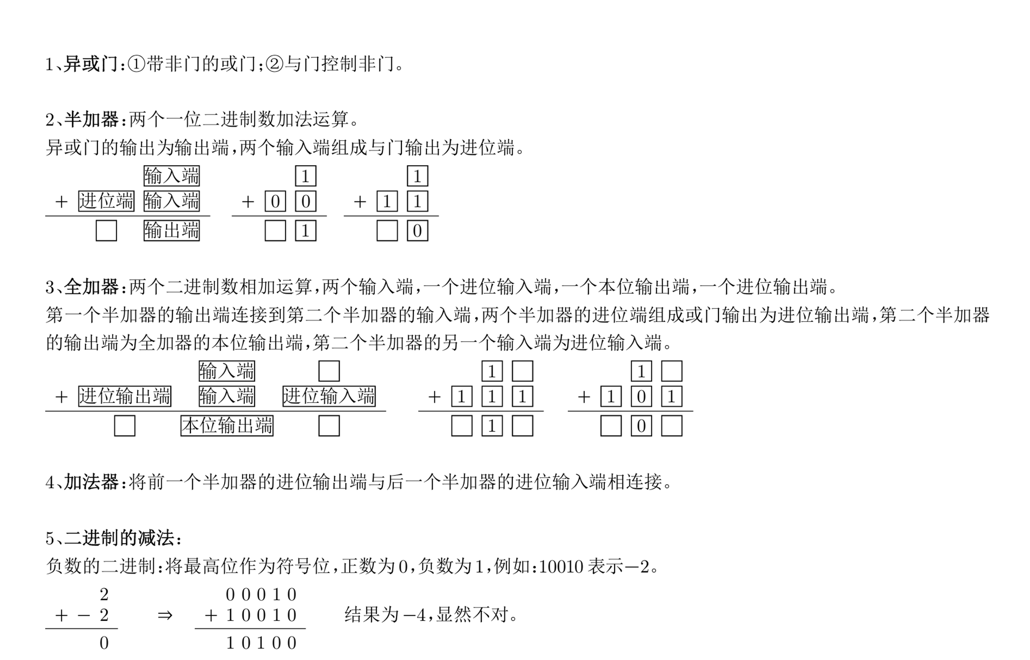 Binary Arithmetic